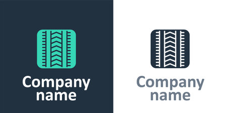 Tire track icon isolated on white background. Design template element. Vectorのイラスト素材