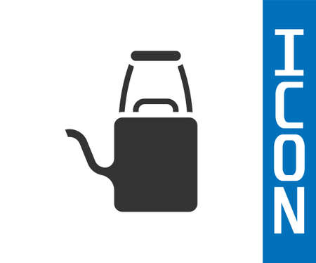 Grey Watering can icon isolated on white background. Irrigation symbol. Vectorのイラスト素材