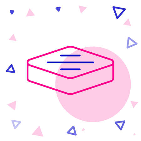 Line Steak meat icon isolated on white background. Colorful outline concept. Vectorのイラスト素材