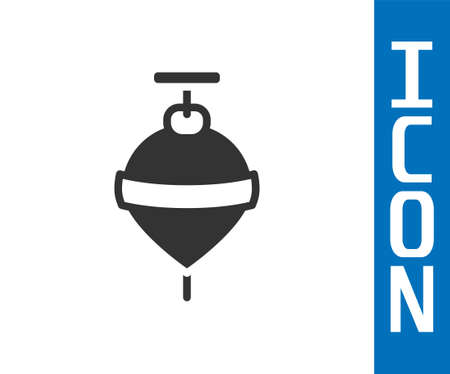 Grey Whirligig toy icon isolated on white background. Vectorのイラスト素材