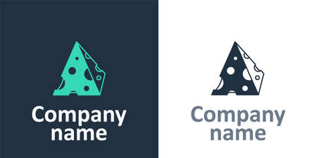 Logotype Cheese icon isolated on white background.のイラスト素材