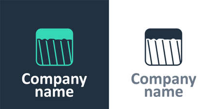 Logotype Ground icon isolated on white background. Logo design template element. Vectorのイラスト素材