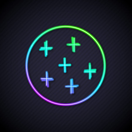 Glowing neon line Full moon icon isolated on black background. Cloudy night sign. Sleep dreams symbol. Night or bed time sign. Vectorのイラスト素材