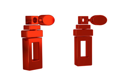 Red Perfume icon isolated on transparent background. .