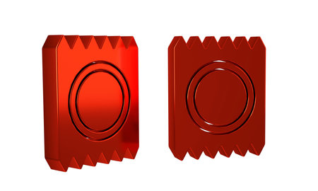 Red Condom in package safe sex icon isolated on transparent background. Safe love symbol....