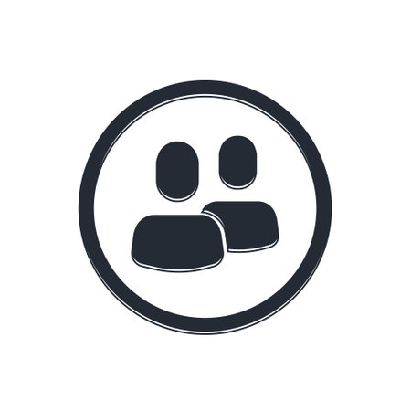 Black Project team base icon isolated on white background. Business analysis and planning, consulting, team work, project management. Vector.のイラスト素材