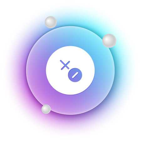 White Venus symbol icon isolated on white background. Astrology, numerology, horoscope, astronomy. Blue and purple gradient circle background. Vector.のイラスト素材