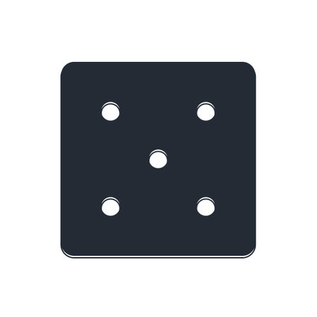 Black Game dice icon isolated on white background. Casino gambling. Vector.のイラスト素材