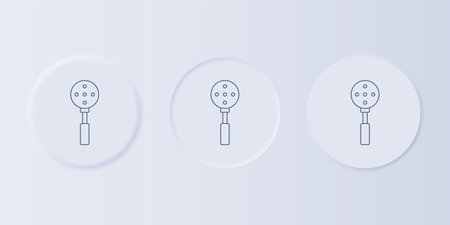 Gray Spatula icon isolated on gray background. Kitchen spatula icon. BBQ spatula sign. Barbecue and grill tool. Set icons in square buttons. Vector.のイラスト素材