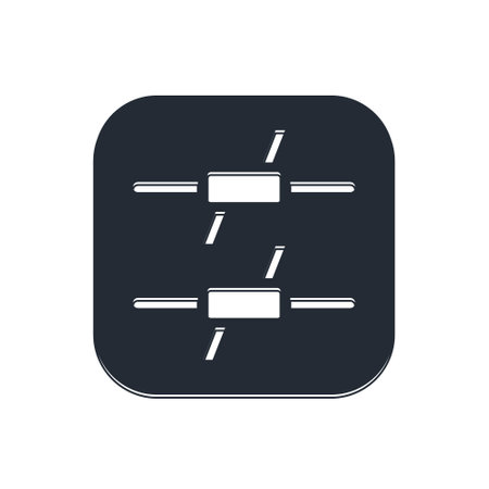 Black Barbed wire icon isolated on white background. Vector.のイラスト素材