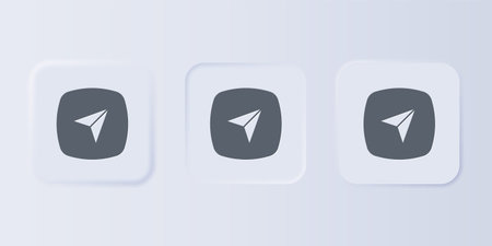 Gray Infographic of city map navigation icon isolated on gray background. Interface concept design....