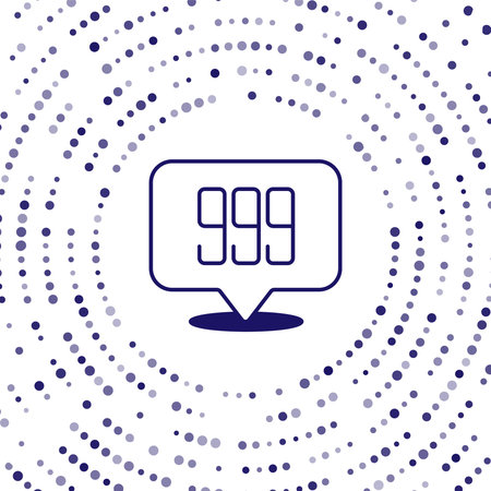 Blue Gold bars 24k icon isolated on white background. Banking business concept. Abstract circle random dots. Vector.のイラスト素材