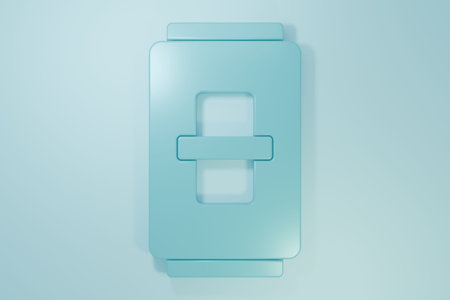 Blue Electric light switch icon isolated on blue background. On and Off icon. Dimmer light switch...