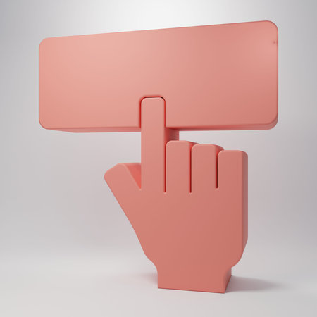 Pink Computer keyboard icon isolated on pink background. PC component sign. Minimalism concept. 3D...