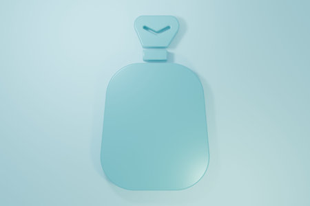 Blue Full sack icon isolated on blue background. Minimalism concept. 3D render illustration.
