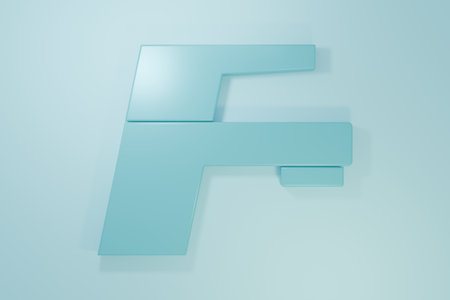 Blue Water tap icon isolated on blue background. Minimalism concept. 3D render illustration.の写真素材