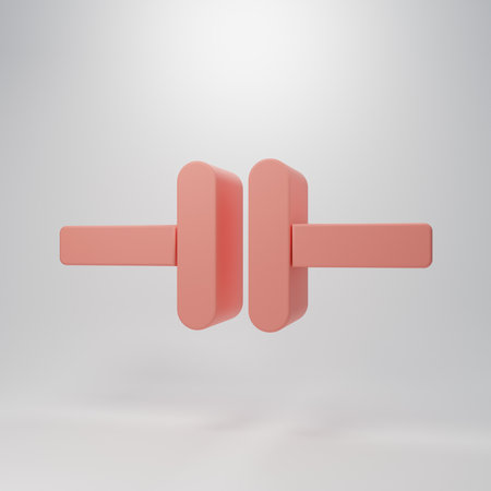 Pink Electric circuit scheme icon isolated on pink background. Circuit board. Minimalism concept. 3D render illustration.の写真素材