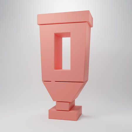 Pink Cream or lotion cosmetic tube icon isolated on pink background. Body care products for woman. Minimalism concept. 3D render illustration.の写真素材