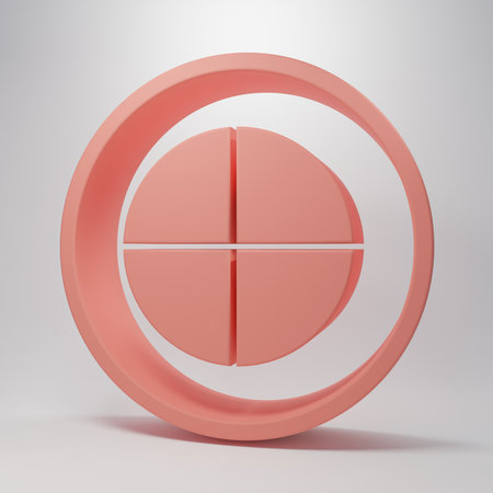 Pink Earth globe icon isolated on pink background. World or Earth sign. Global internet symbol. Geometric shapes. Minimalism concept. 3D render illustration.の写真素材