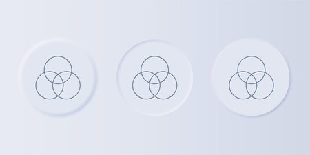 Gray RGB and CMYK color mixing icon isolated on gray background. Set icons in square buttons....
