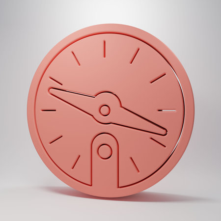 Pink Compass icon isolated on pink background. Windrose navigation symbol. Wind rose sign....