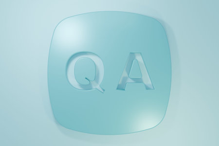 Blue Speech bubbles with Question and Answer icon isolated on blue background. Q and A symbol. FAQ...