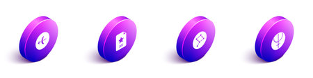 Set Isometric Sagittarius zodiac Star constellation Great Bear and Neptune planet icon. Vector.