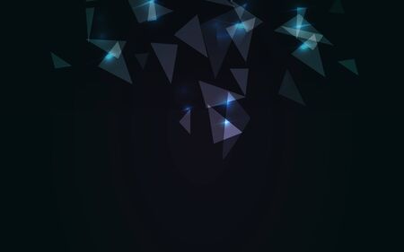 abstract background sci fi futuristic glow virtual technology , screen digital wallpaper black and shine triangles . vector illustrationのイラスト素材