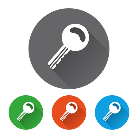 Security icons set with key vector illustrationのイラスト素材