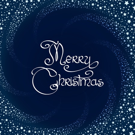 Winter swirl xmas card. Snow blizzard christmas background. Vector illustrationのイラスト素材