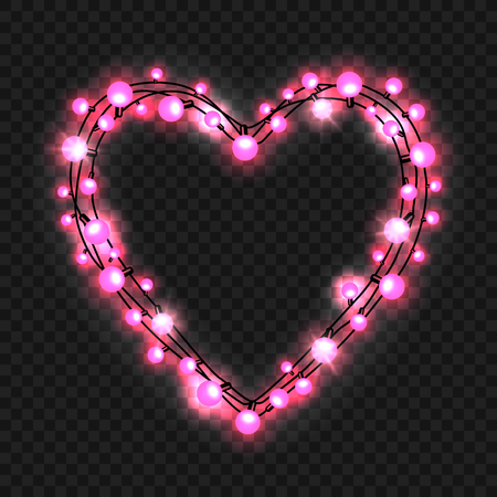 Heart shape garlandのイラスト素材