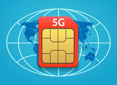 World mobile internet. Global 5g high speed smartphone concept, cellphone fast data technology, online mobility, vector illustrationのイラスト素材
