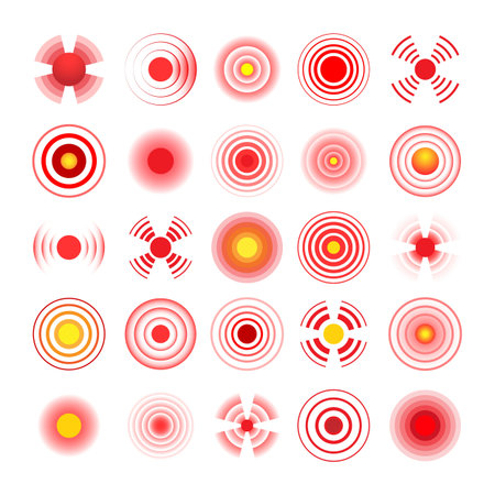 Foto del Hurt circles. Pain symbols - ID:140320203 - Imagen libre de ...