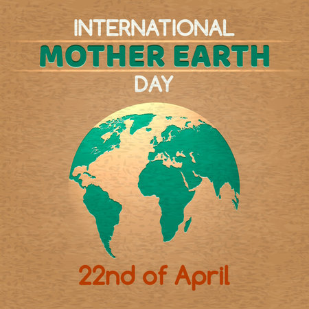 Eco earth paper posterのイラスト素材