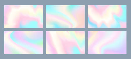 Neon holographic backgroundのイラスト素材