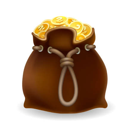 Treasure money sackのイラスト素材