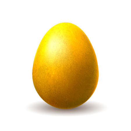 Gold chocolate eggのイラスト素材