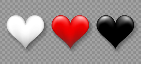 Hearts 3d decoration signsのイラスト素材