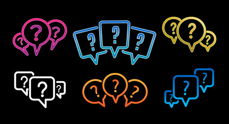 Quiz marks setのイラスト素材