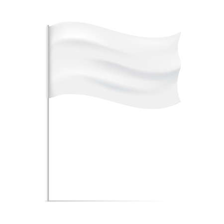 White stick flagのイラスト素材