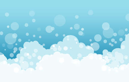 Showering soap foamのイラスト素材