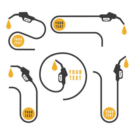 Fuel nozzle signsのイラスト素材