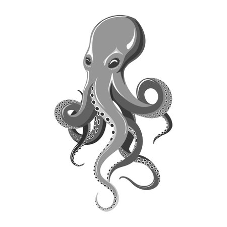 Octopus kraken illustrationのイラスト素材