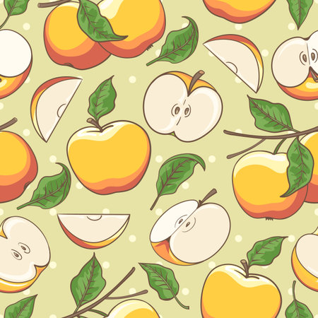 Color apple patternのイラスト素材