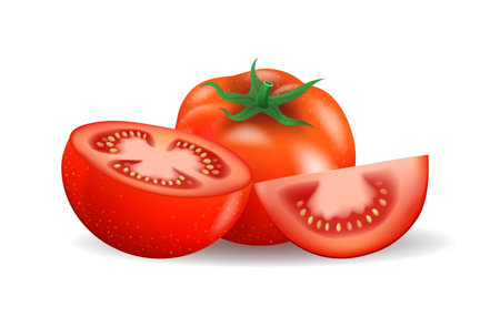 Tomatoes vegetables compositionのイラスト素材