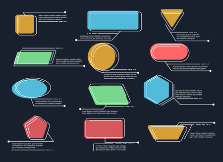 Callouts set isolatedのイラスト素材