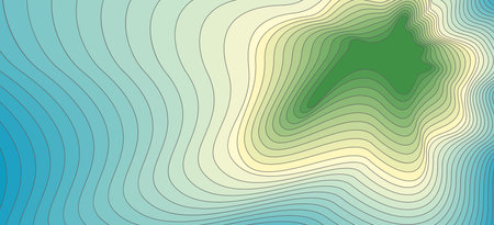 Islands geographic contourのイラスト素材