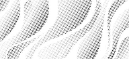 Halftone wavy patternのイラスト素材
