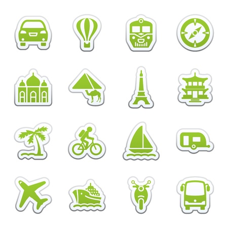 Travel icons for web.のイラスト素材