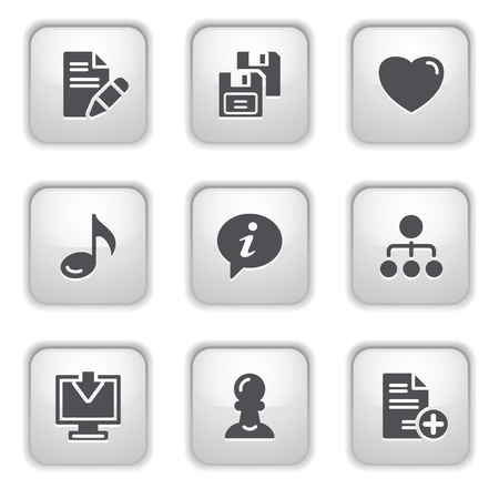 Gray button for internet 10のイラスト素材
